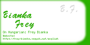bianka frey business card